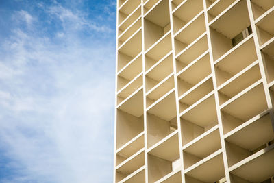 Abstract background view of vintage building and blue sky