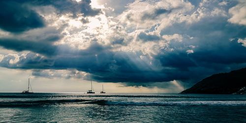 Scenic view of sea against sky