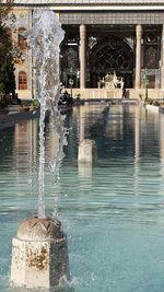 Fountain in city