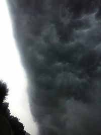 Low angle view of cloudy sky