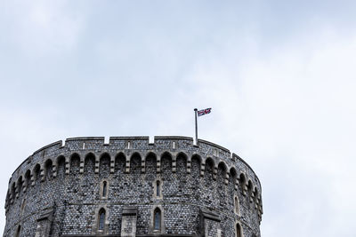 Low angle view of historical building against sky