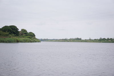 Scenic view of river against sky