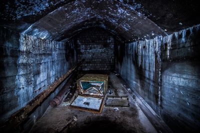 Interior of abandoned building