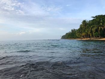 Scenic view of sea against sky