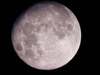 Low angle view of moon in sky