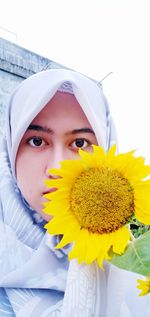 Close-up portrait of a girl