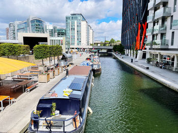 Sunny canal at paddington