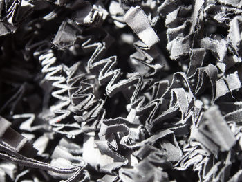 Close-up of crumpled cardboard