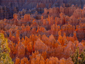 View of rock formations