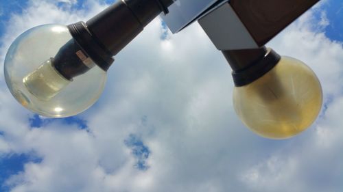 Low angle view of cloudy sky