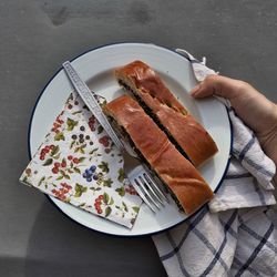 Close-up of food on table