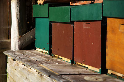 Close-up of toy blocks