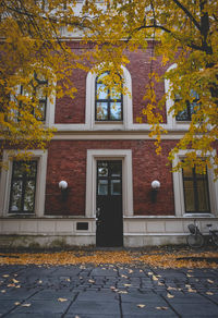Entrance of building