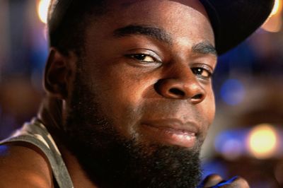 Close-up portrait of young man