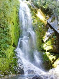 River flowing through rocks