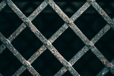 Full frame shot of metal fence