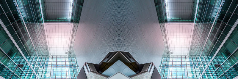 Directly below shot of modern building
