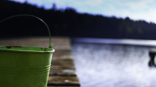 Close-up of drink in water