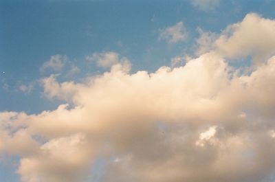 Low angle view of clouds in sky