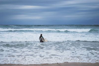 Woman on beach