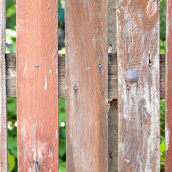 Full frame shot of old wooden fence