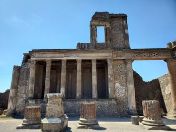 Old ruins against clear sky