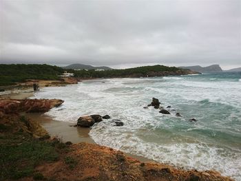 Scenic view of sea against sky