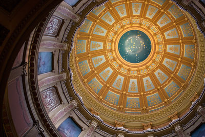 Low angle view of ceiling of cathedral