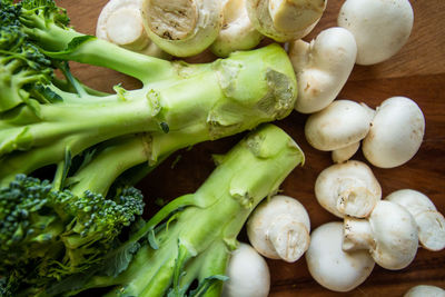 High angle view of vegetables