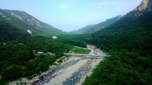 Scenic view of mountains
