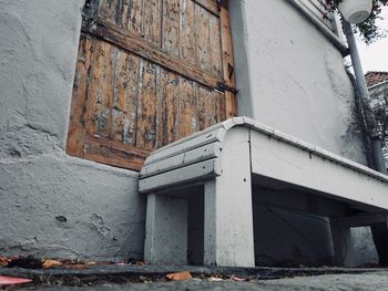 Low angle view of old building