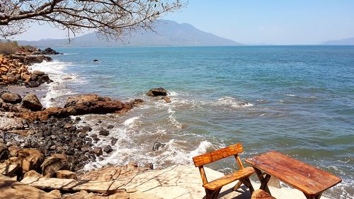 Scenic view of sea against sky