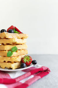 Close-up of cake on plate