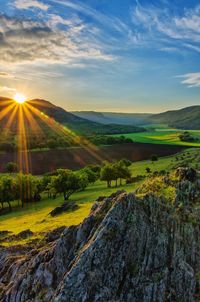 Scenic view of landscape against sky