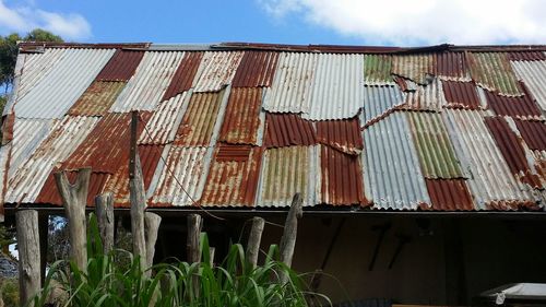 Low angle view of building against sky