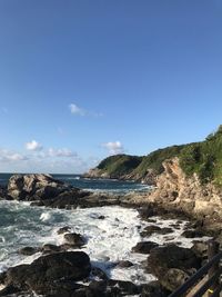 Scenic view of sea against sky