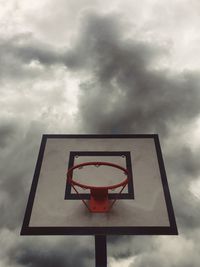 Low angle view of cloudy sky