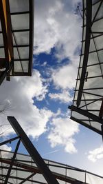 Low angle view of built structure against sky