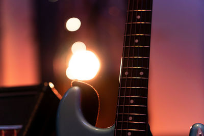 Close-up of guitar