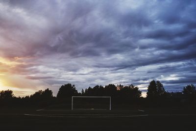 Scenic view of dramatic sky during sunset