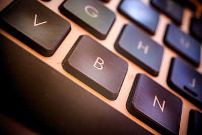 Close-up of computer keyboard