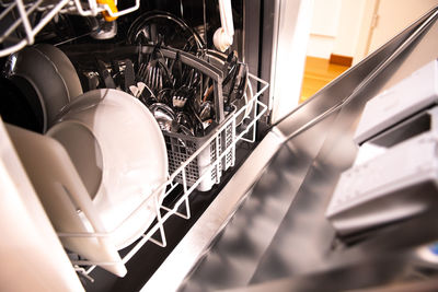 Close-up of machine part