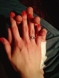 Close-up of cropped hand