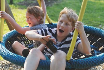 Children playing in playground