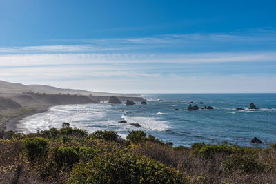 Scenic view of sea against sky