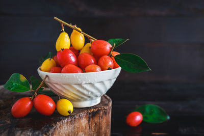 Close-up of red fruits