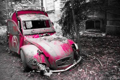 Old abandoned car