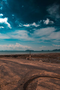 View of desert against sky