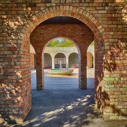 Entrance of historic building