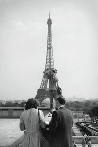 Eiffel tower against sky